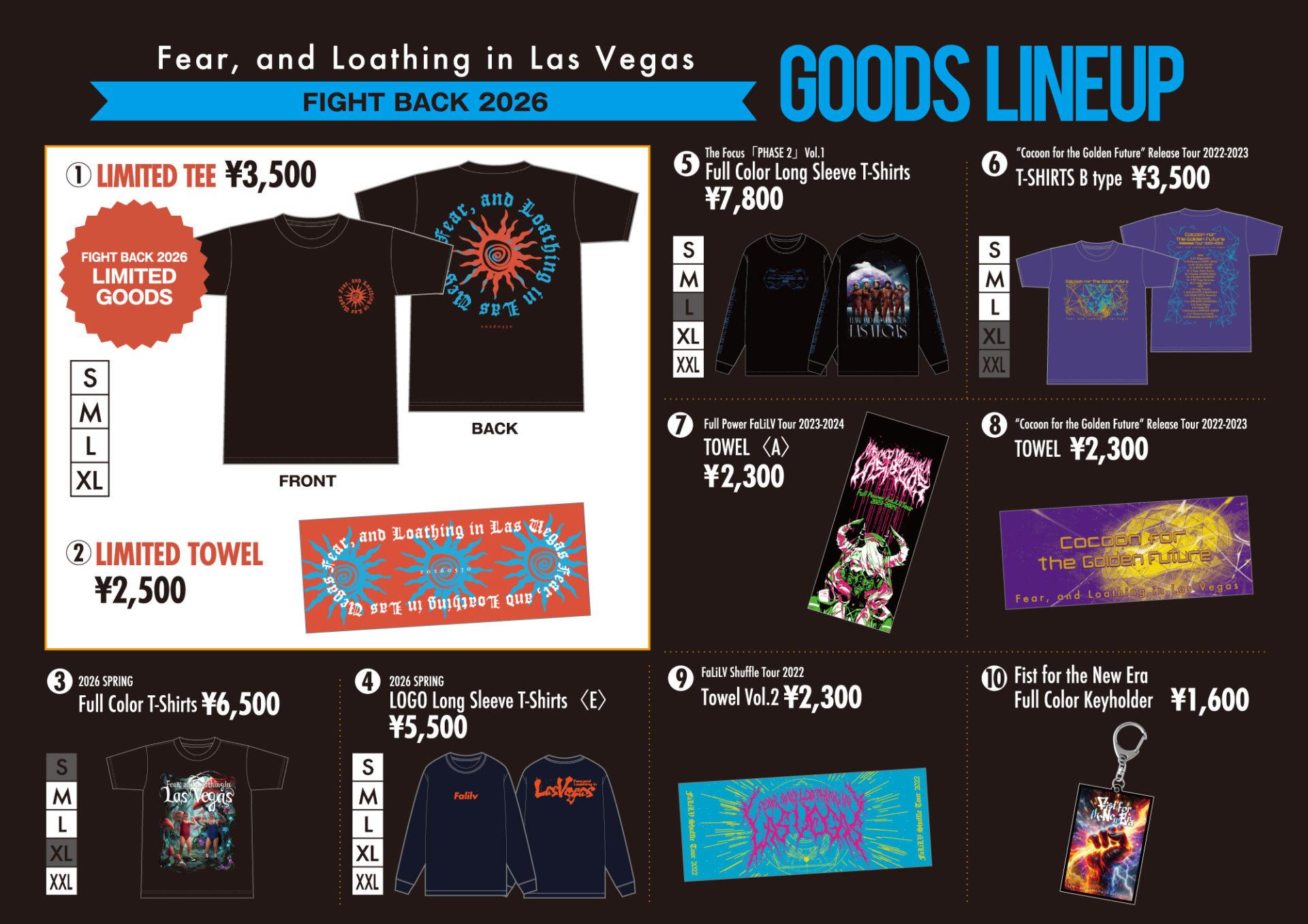 フェス限定グッズ&当日販売グッズ情報 | Fear, and Loathing in Las Vegas
